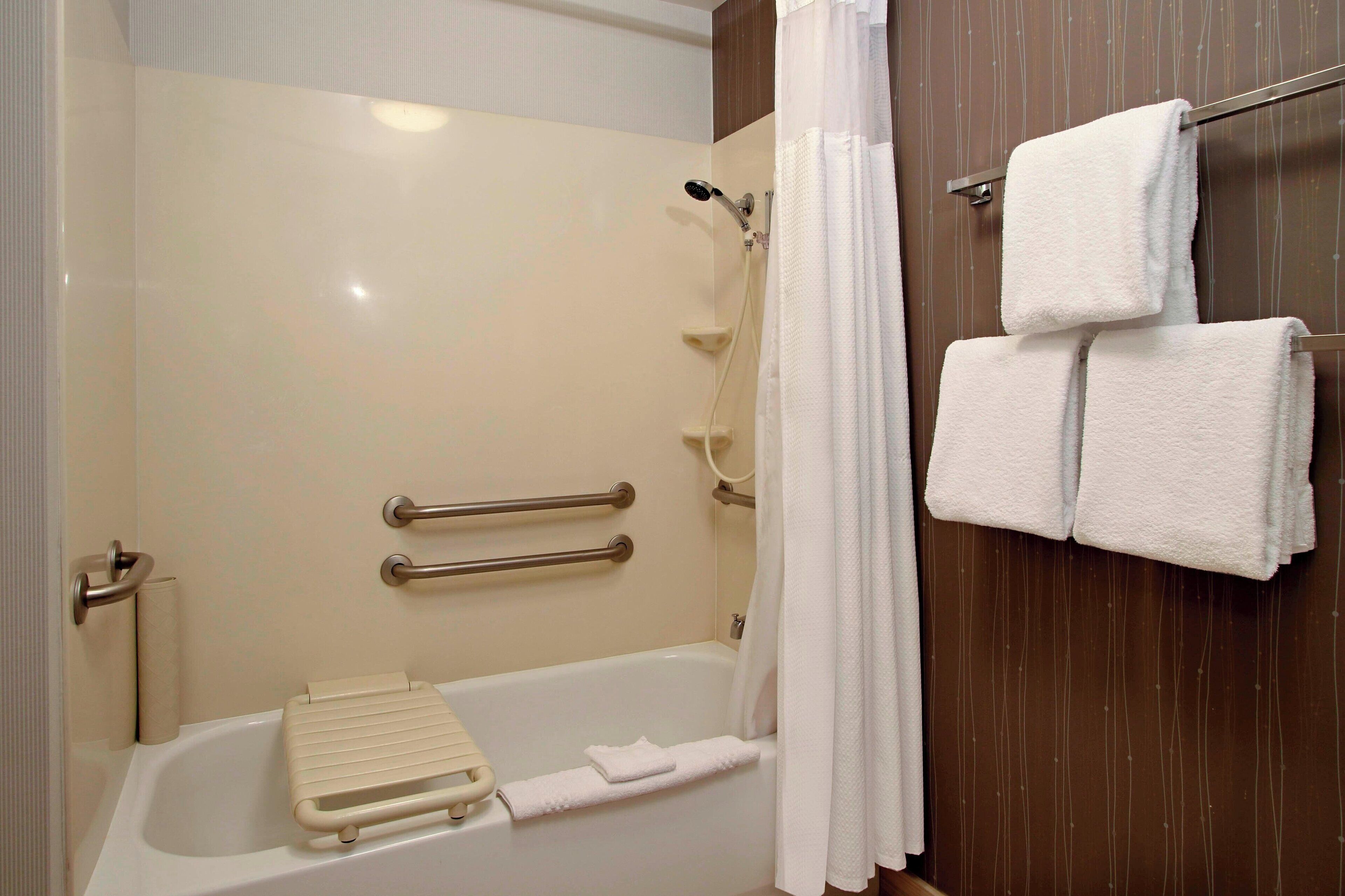 free toiletries, hair dryer, towels, soap