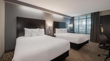 Room, 2 Queen Beds (Coast Two Queens) | Desk, blackout curtains, soundproofing, iron/ironing board