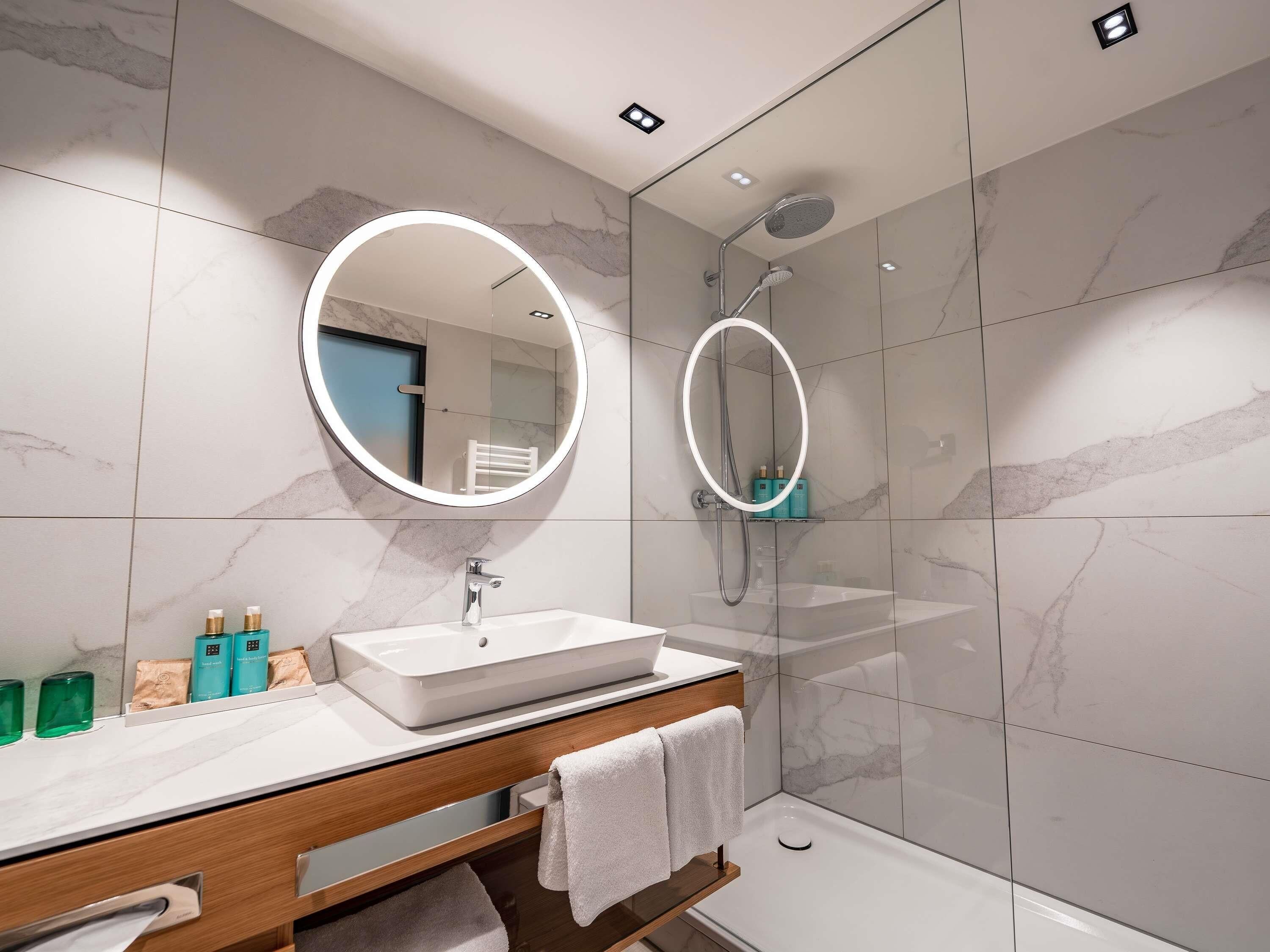 hypo-allergenic bedding, free minibar, in-room safe, blackout curtains