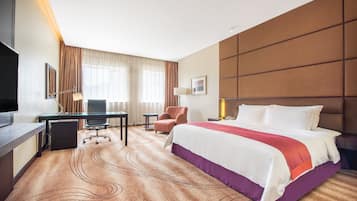 1 sovrum, sängtillbehör av högsta kvalitet, duntäcken och minibar