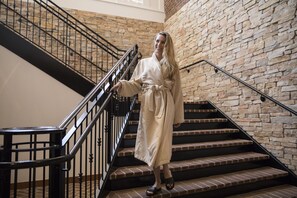 Hot tub, steam room, body treatments, aromatherapy, hot stone massages