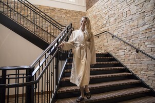 Hot tub, steam room, body treatments, aromatherapy, hot stone massages