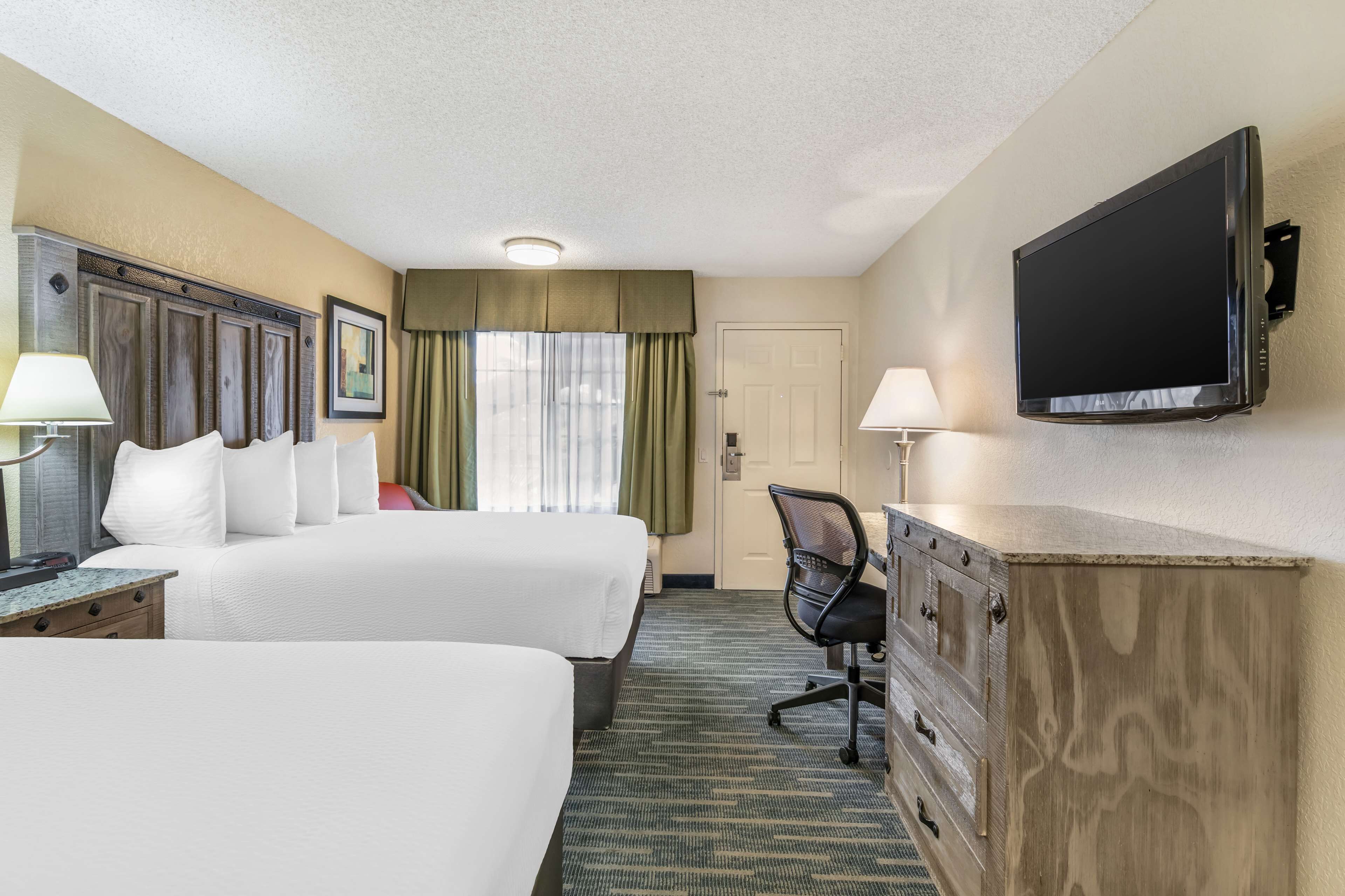 pillow-top beds, in-room safe, desk, laptop workspace