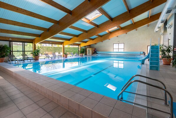 Indoor pool, open 7:30 AM to 10 PM, free pool cabanas, pool umbrellas