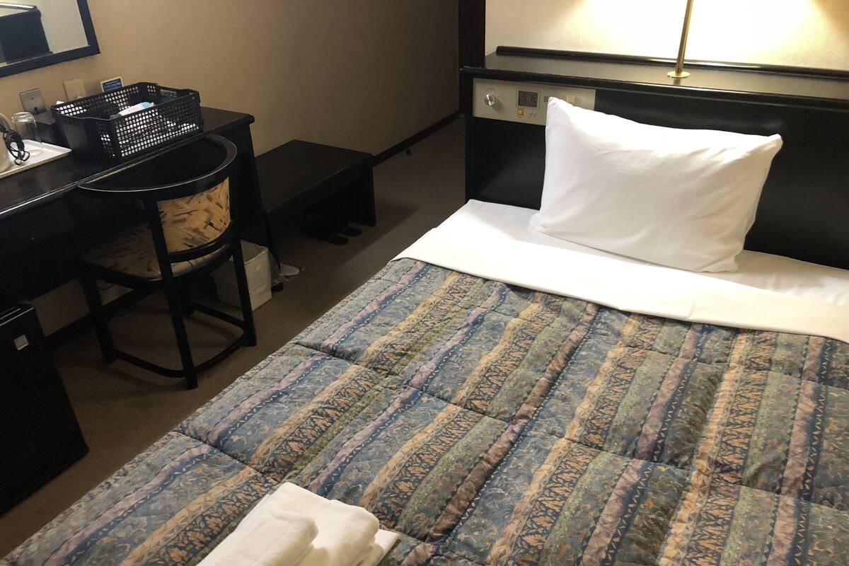 Desk, blackout curtains, iron/ironing board (on request), free WiFi