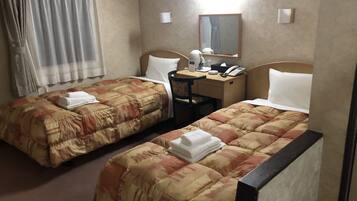 Desk, blackout drapes, iron/ironing board, free WiFi