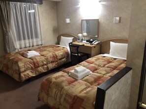 1 bedroom, desk, blackout drapes, iron/ironing board