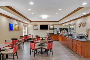 Free daily buffet breakfast 