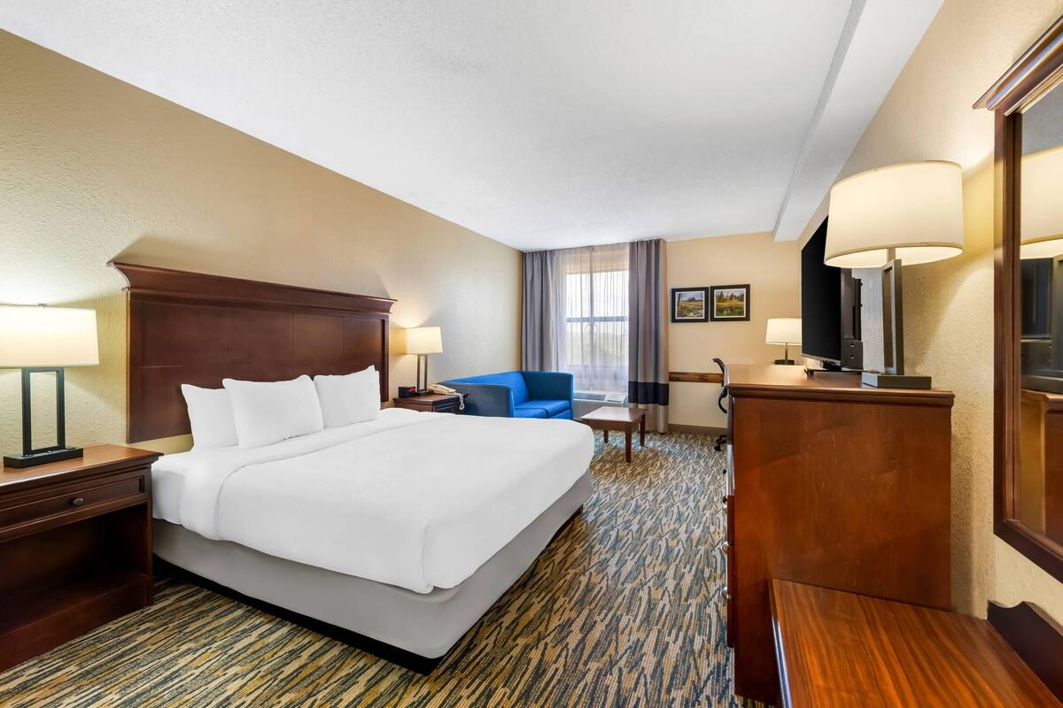 Suite, 1 King Bed with Sofa bed, Accessible, Non Smoking | In-room safe, desk, iron/ironing board, rollaway beds (surcharge)