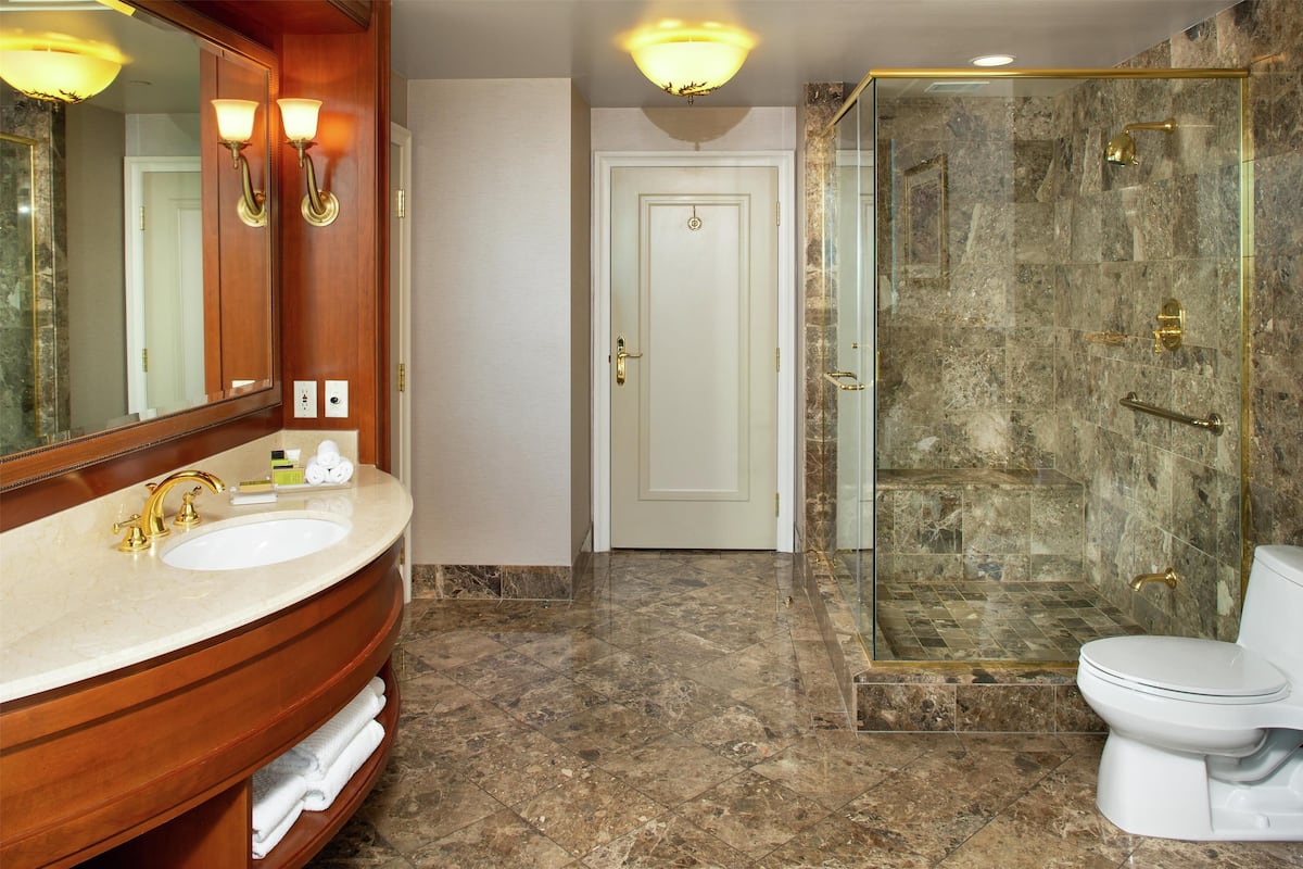 Suite mit 1 Schlafzimmer, 1 King-Bett, Nichtraucher | Dusche im Bad