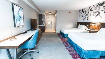 Premium bedding, pillow-top beds, in-room safe, desk