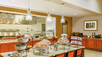 Daily buffet breakfast for a fee