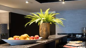 Daily buffet breakfast (EUR 16 per person)
