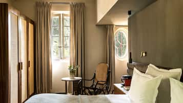 Deluxe Room, Terrace, Pool View | 1 bedroom, premium bedding, in-room safe, individually decorated