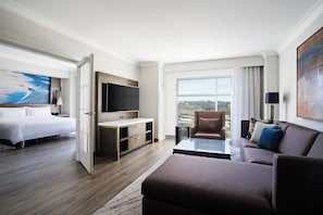 Executive-Suite, 1 Schlafzimmer | Wohnzimmer | Smart-TV, Videospielkonsole, Pay-TV