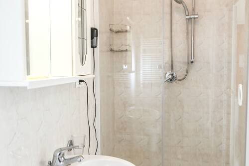 Free toiletries, hair dryer, towels
