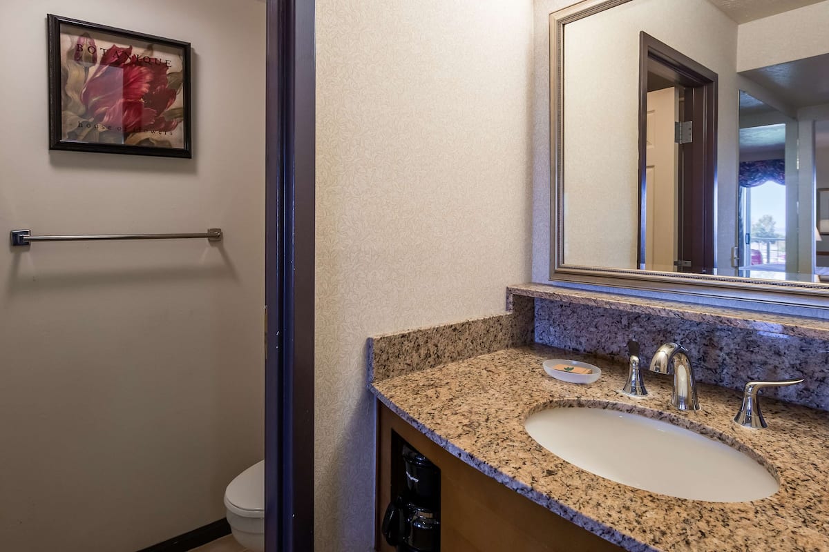 free toiletries, hair dryer, towels