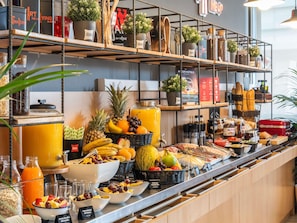 Daily buffet breakfast (EUR 9.95 per person)