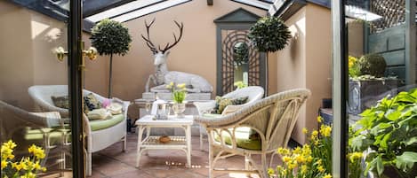 Suite, 1 kingsize bed | Terras