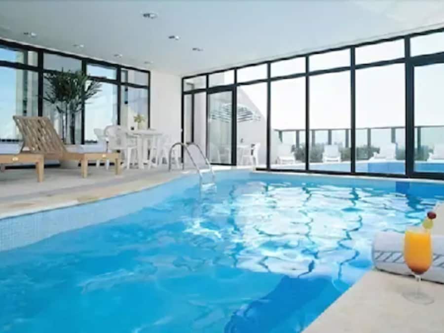 Indoor pool, outdoor pool