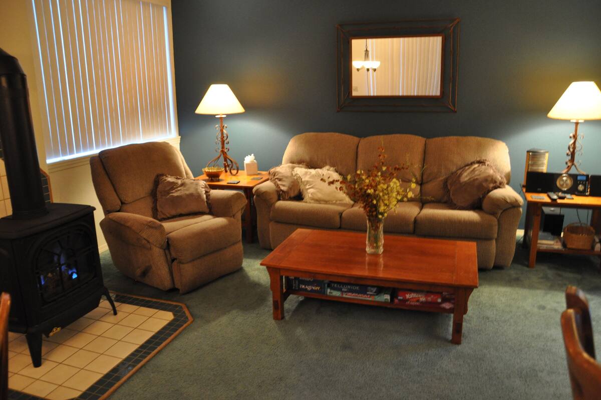1 Bdrm Condo Town of Telluride | Living room