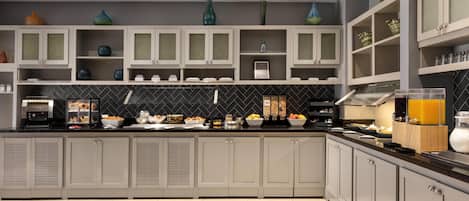 Free daily buffet breakfast