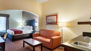 Literie de qualité supérieure, bureau, rideaux occultants