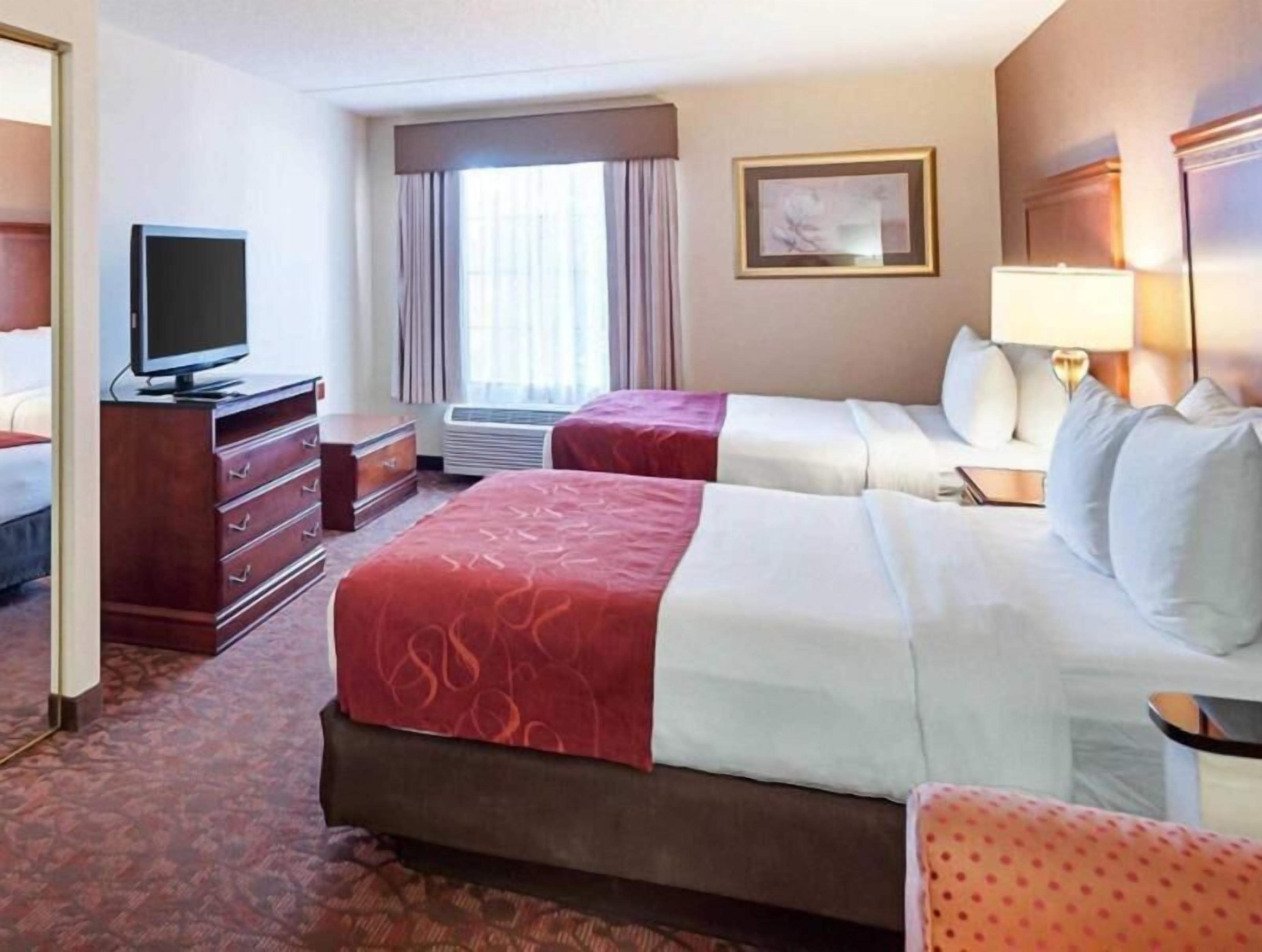 Premium bedding, desk, blackout curtains, iron/ironing board