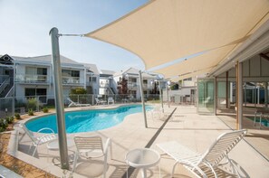 Indoor pool, outdoor pool