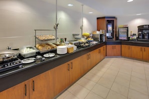 Free daily buffet breakfast