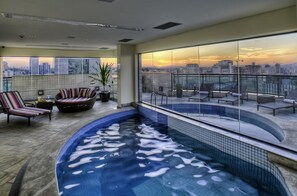 Indoor pool, outdoor pool