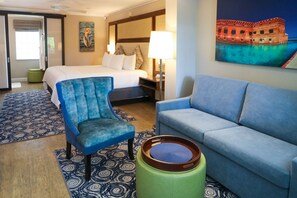 Suite, 1 King-Bett und Schlafsofa | Wohnbereich