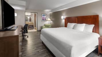 Habitació superior, 1 llit de matrimoni gran, no fumadors | Escriptori, espai de treball apte per a portàtils i cortines opaques