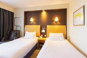 Room, 2 Single Beds | In-room safe, desk, blackout curtains, iron/ironing board