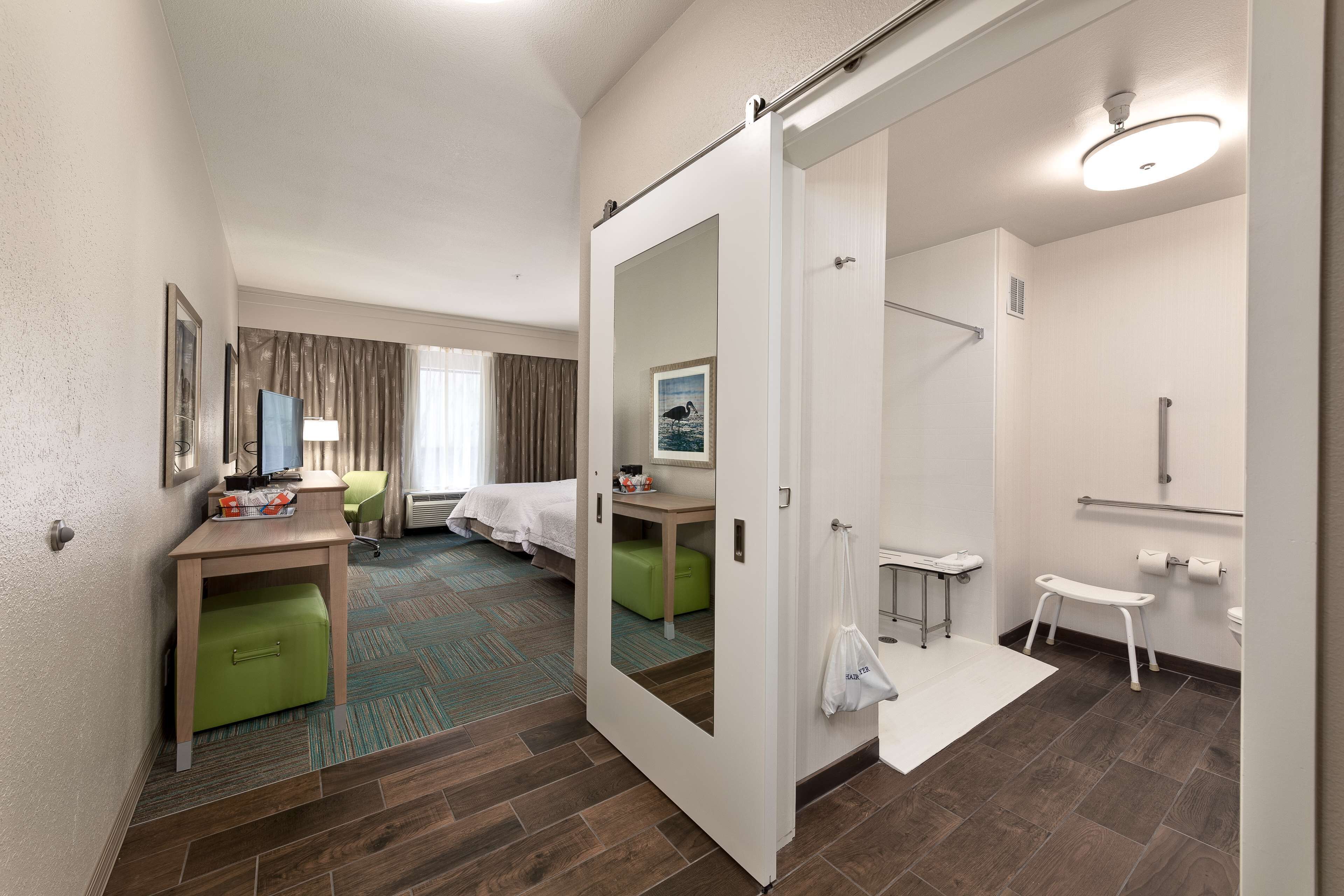 room, 2 double beds, accessible, non smoking (mobility & hearing, roll-in shower) | pillow-top beds, free cots/infant beds, rollaway beds, free wifi