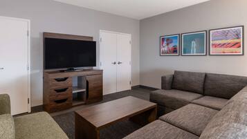 King Exec Sofabed | Living area | 42-inch LCD TV with satellite channels, TV