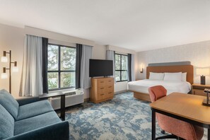 Deluxe, One King and One Sofa Bed | Living area - Hampton Inn & Suites by Hilton Langley-Surrey (Surrey)