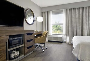 Desk, laptop workspace, blackout curtains, iron/ironing board - Hampton Inn Ft. Lauderdale Airport North Cruise Port (Fort Lauderdale)