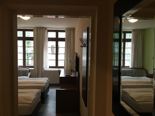 Hypo-allergenic bedding, desk, rollaway beds, bed sheets
