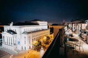 Vue depuis lâhĂ©bergement