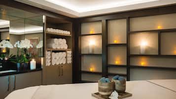 Couples treatment room(s), sauna, steam room, body treatments, facials