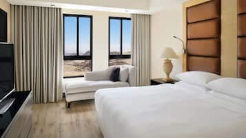 Suite, 1 habitación, para fumadores, vista al valle | 1 habitación, ropa de cama de alta calidad y minibar
