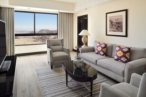 Suite, 1 Bedroom, Smoking, Valley View | Living room | LCD TV