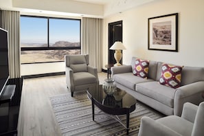 Suite, 1 Bedroom, Smoking, Valley View | Living room | LCD TV