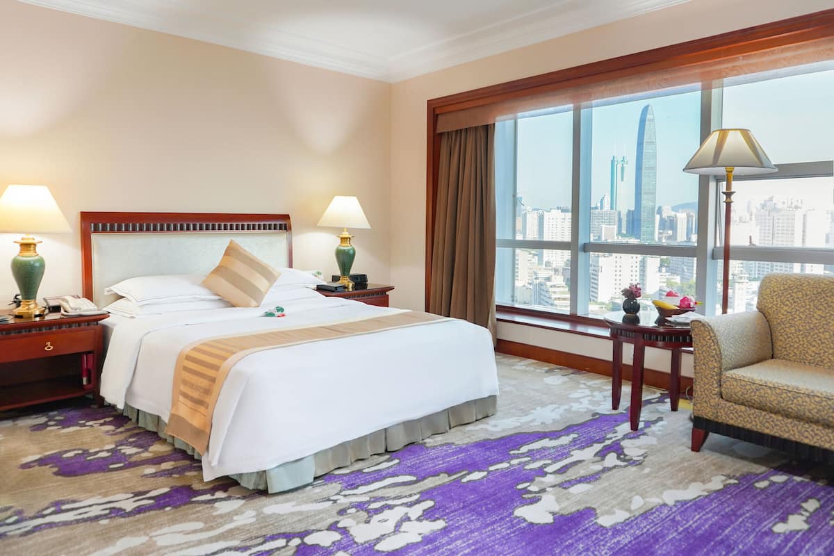 Premium bedding, down duvets, Select Comfort beds, minibar