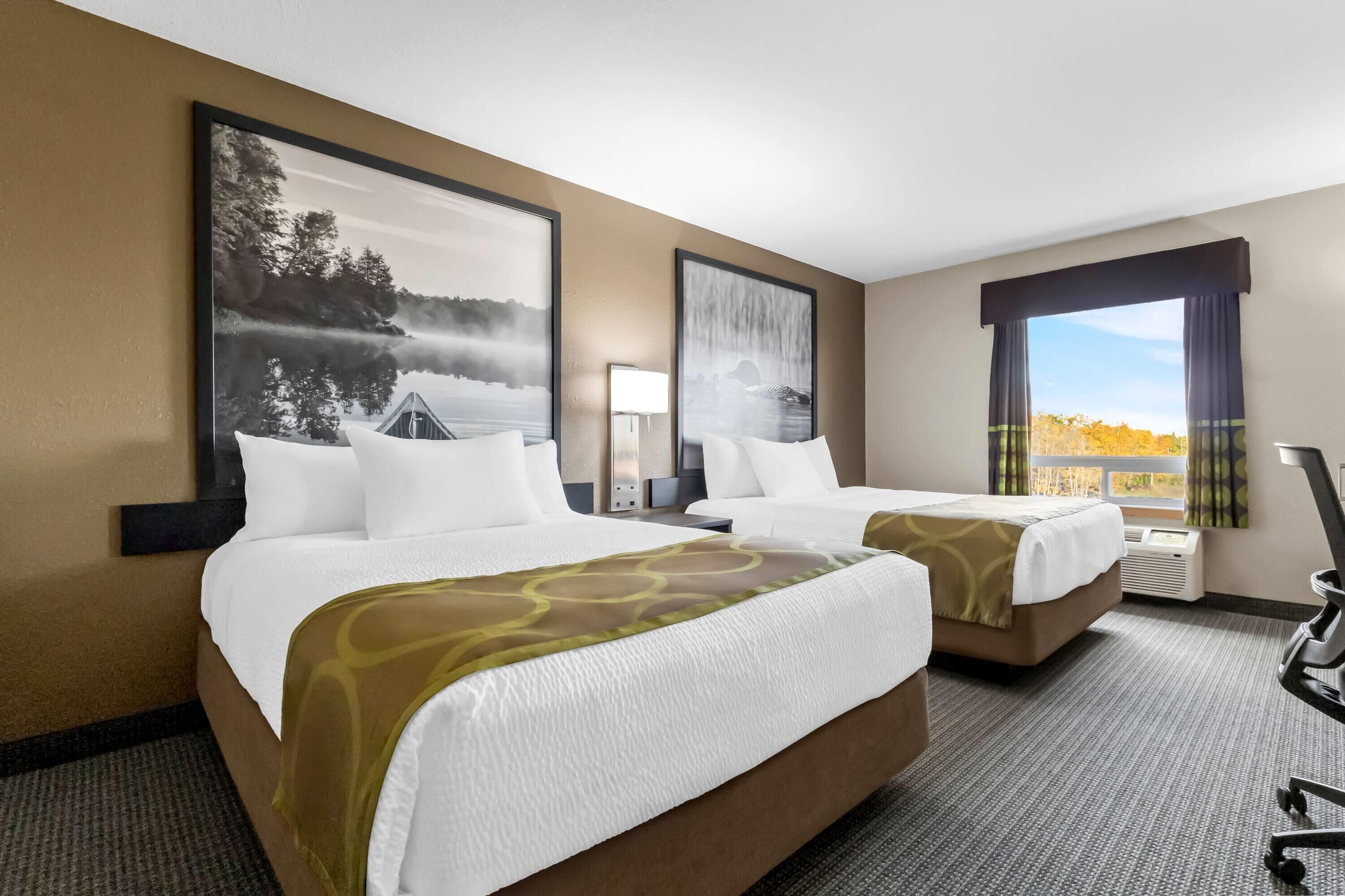 Rom – standard, 2 queensize-senger | Skrivebord, strykejern/-brett, wi-fi (inkludert) og sengetøy