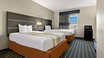Standard Room, 2 Queen Beds, Non Smoking, Refrigerator & Microwave | Individually decorated, individually furnished, desk, laptop workspace