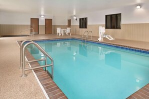 Indoor pool, pool loungers