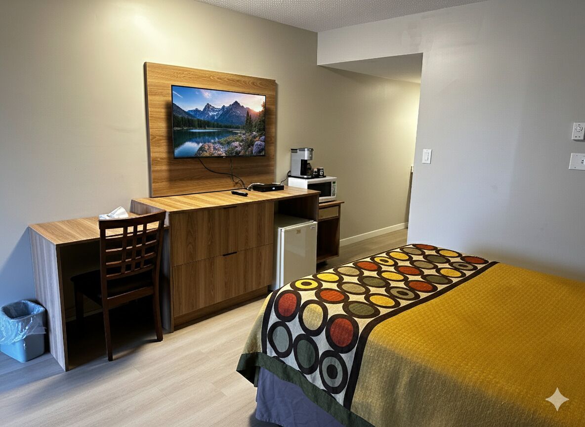 Desk, soundproofing, iron/ironing board, free WiFi