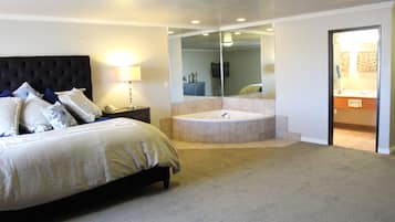 Studio Suite | Premium bedding, desk, laptop workspace, blackout drapes